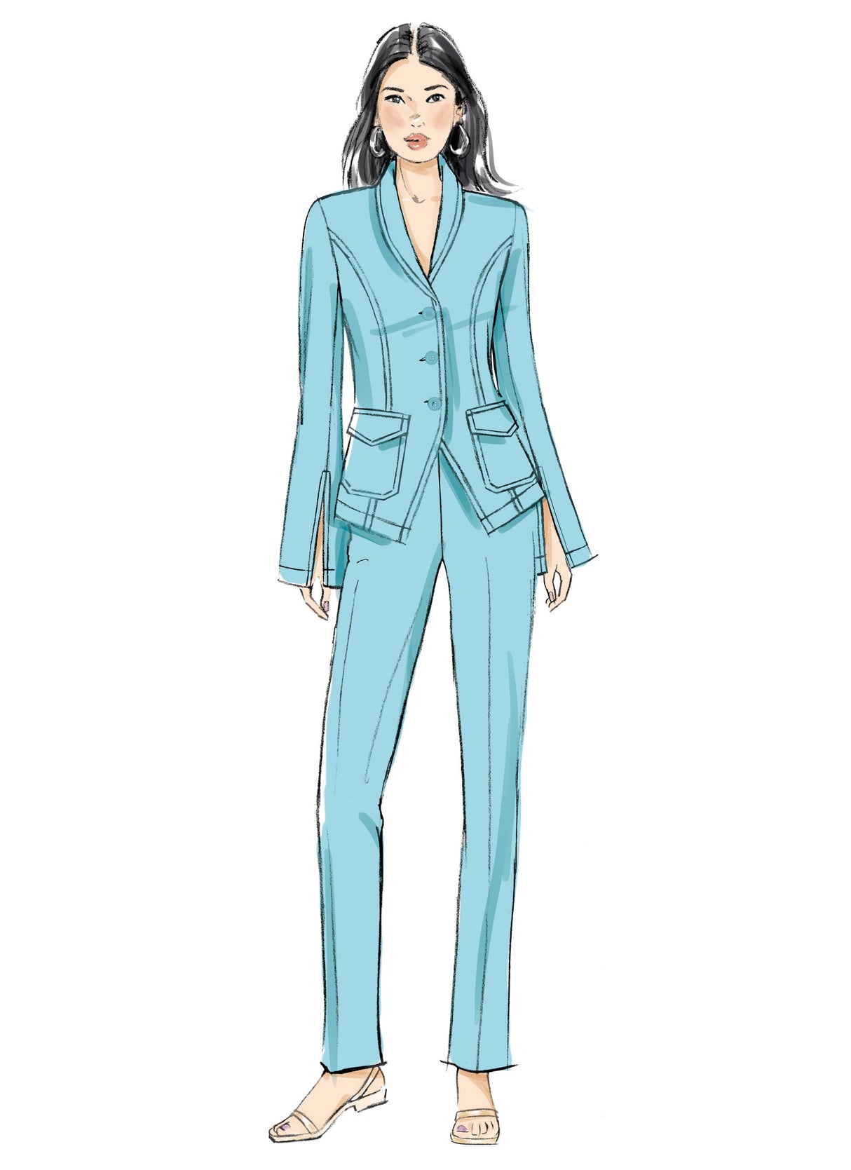 Patron Butterick n°7042 – Pantalon ajusté
