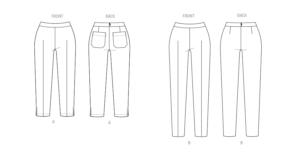 Patron Butterick n°7042 – Pantalon ajusté