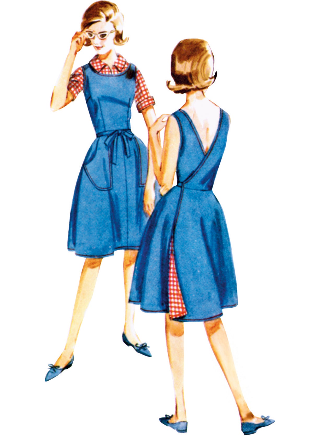 Patron Butterick n°7053 – Jumper, jupe, blouse et short
