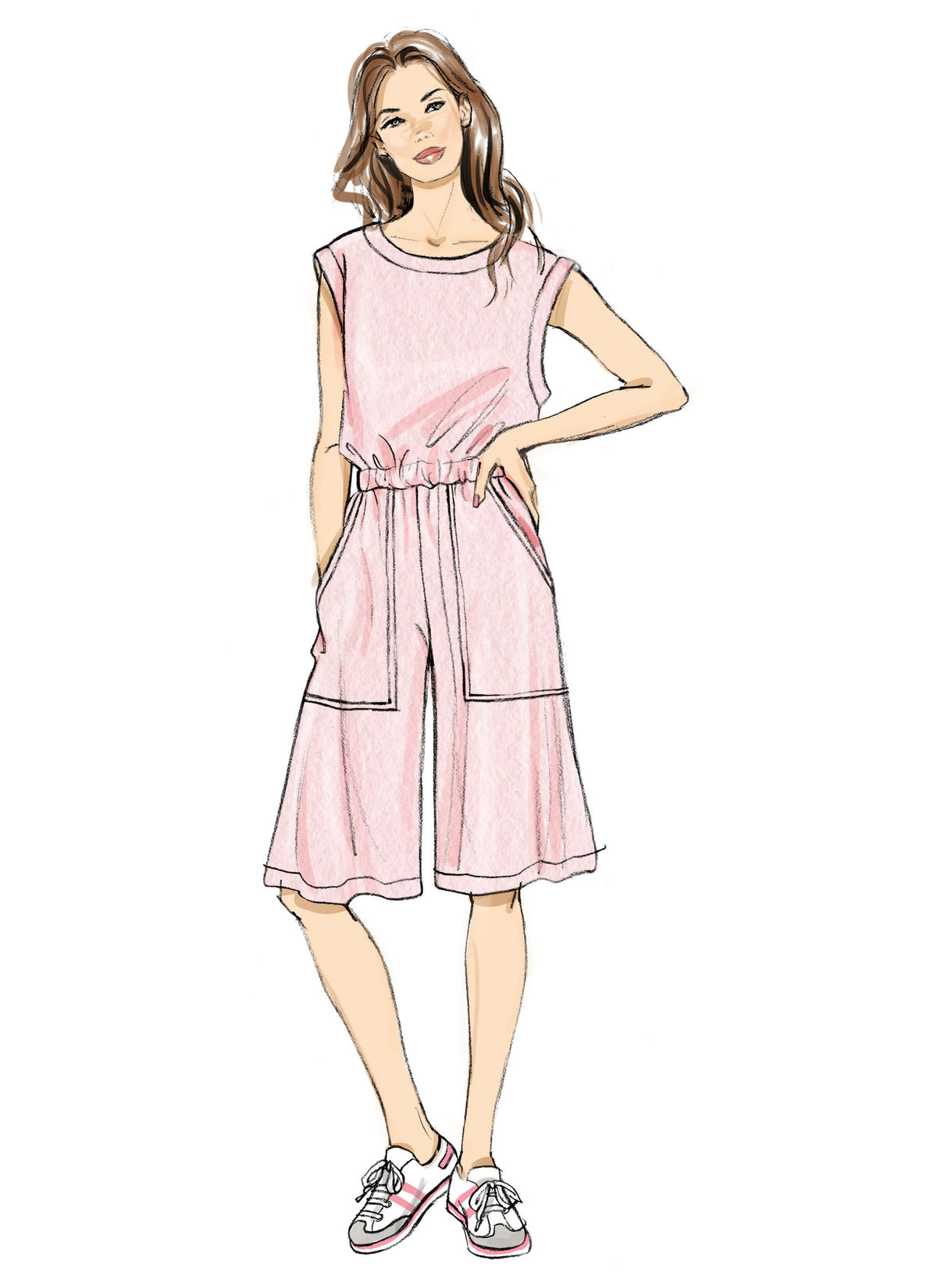 Patron Butterick n°7063 – Combinaison en maille à dos nu
