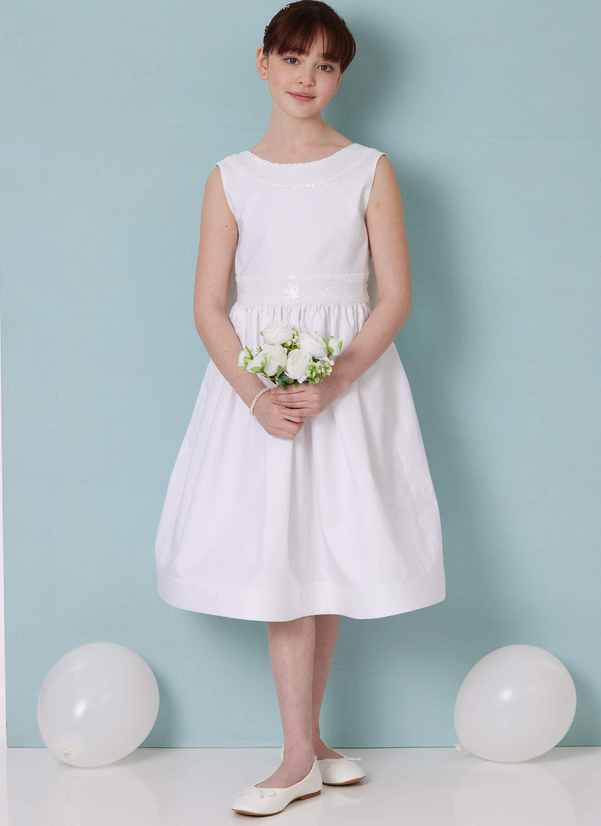 Patron Butterick n°7089 – Robe de cérémonie pour fille