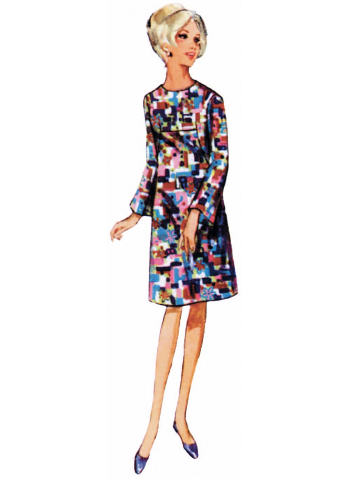 Patron Butterick n°7091 – Robe vintage années 1960