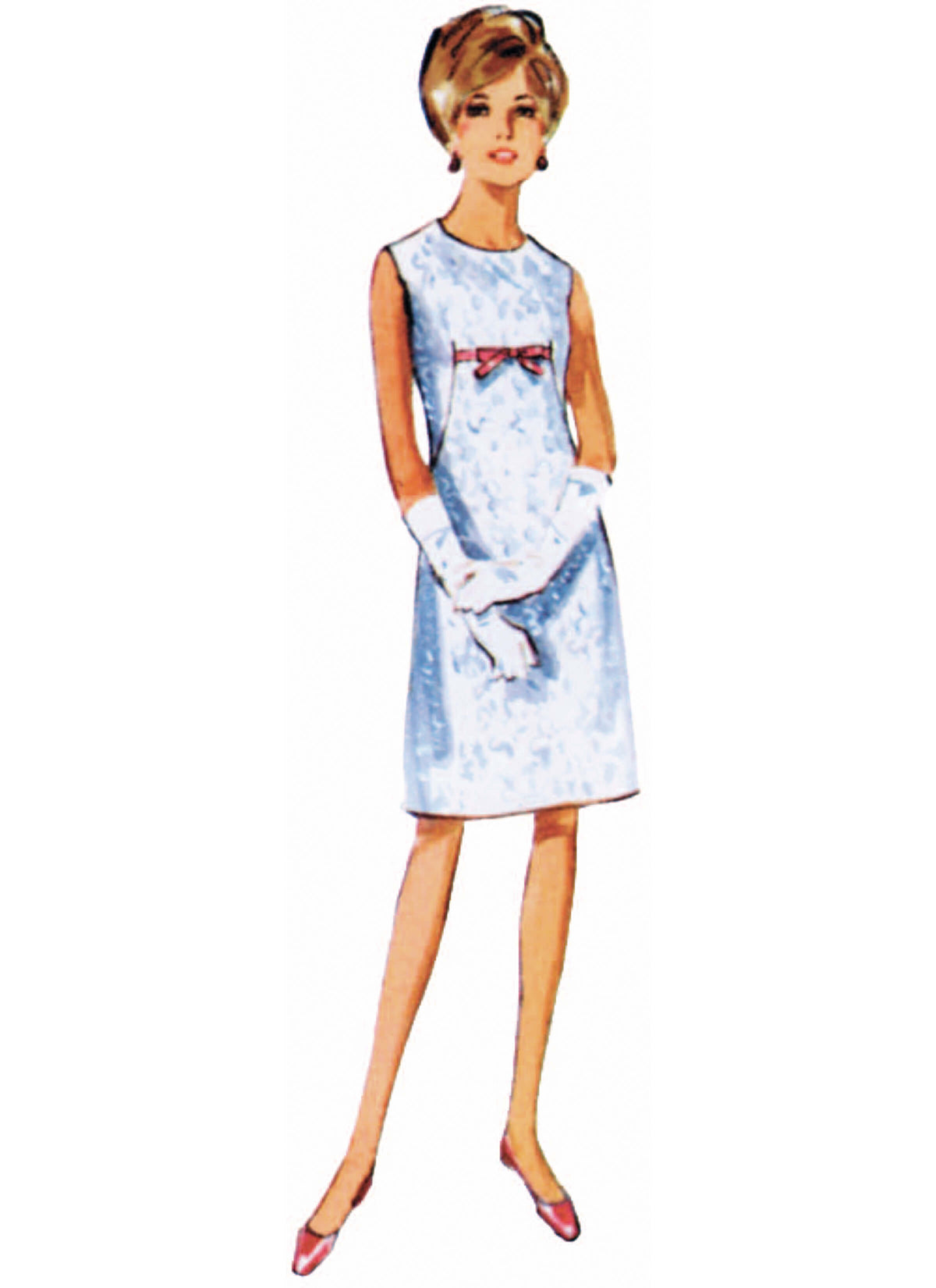 Patron Butterick n°7091 – Robe vintage années 1960