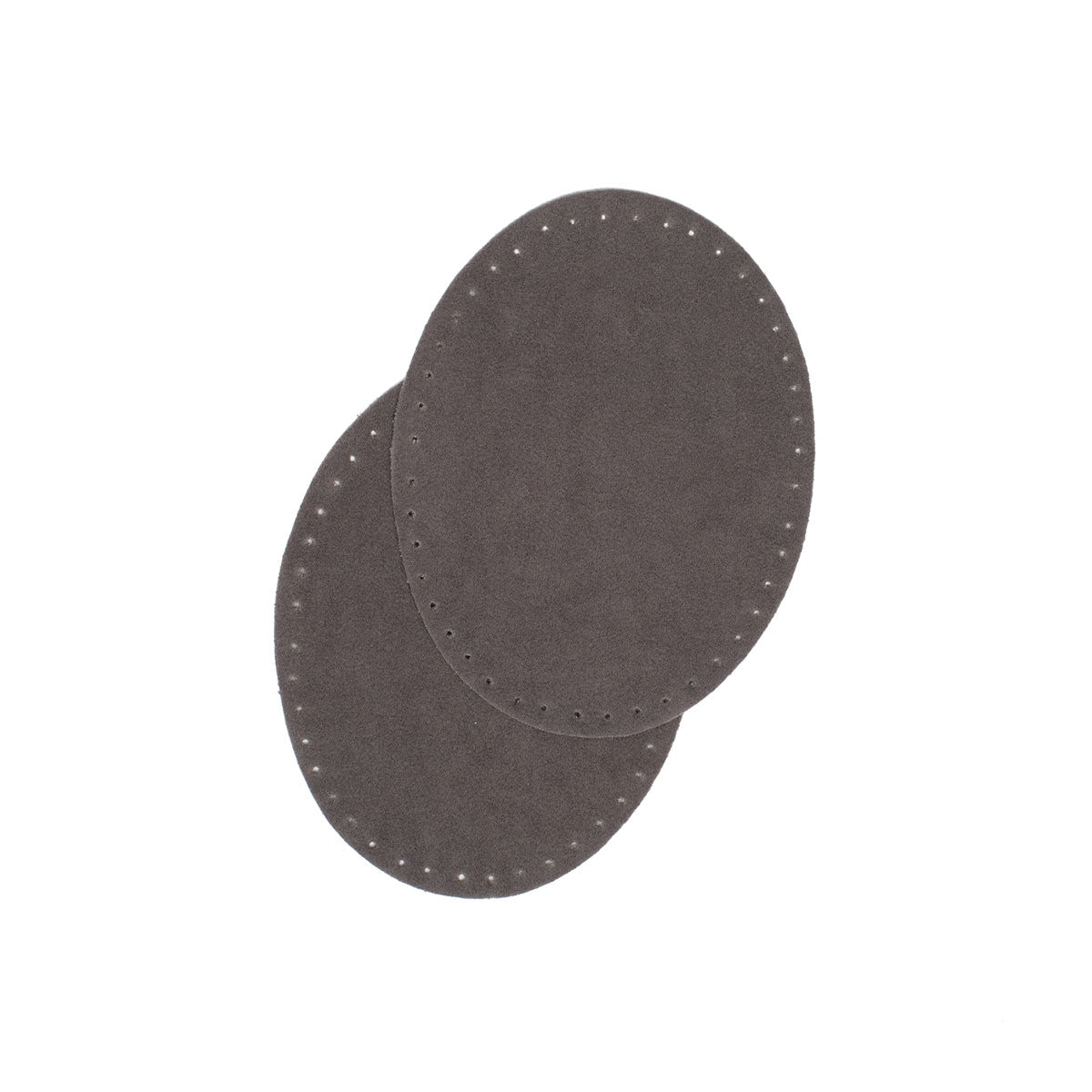 Coudières/Genouillères thermocollantes en suédine gris foncé BOHIN – 9,5 x 14 cm