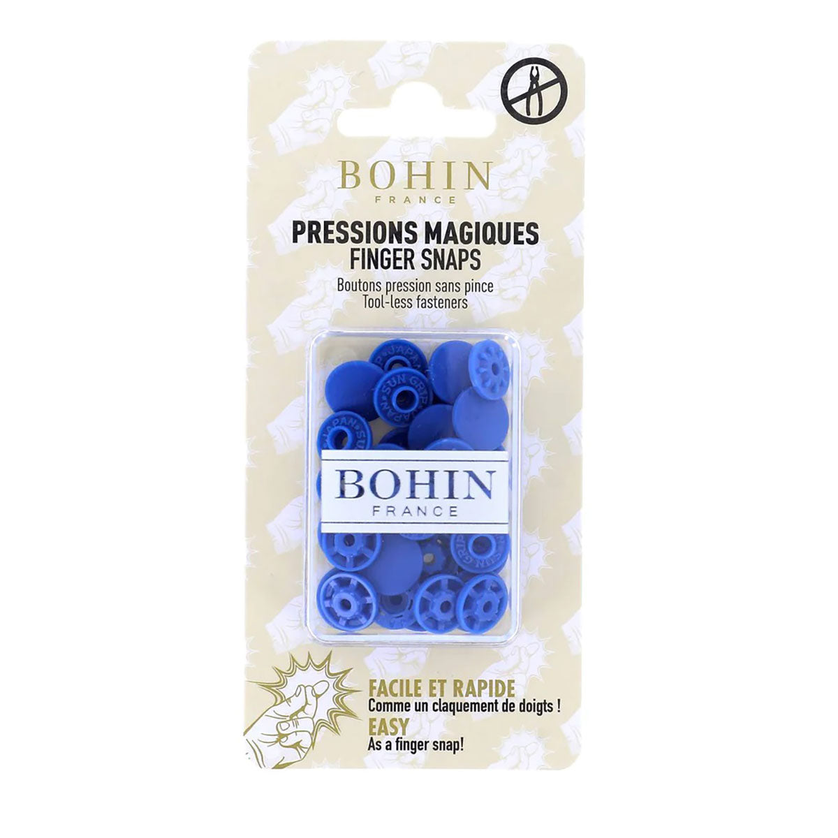 Pressions magiques BOHIN 13 mm – Bleu