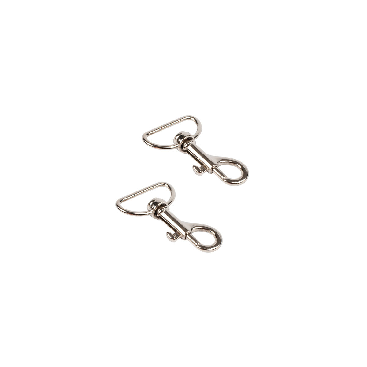 Lot de 2 mousquetons spéciaux pour lanière BOHIN – Finition argentée