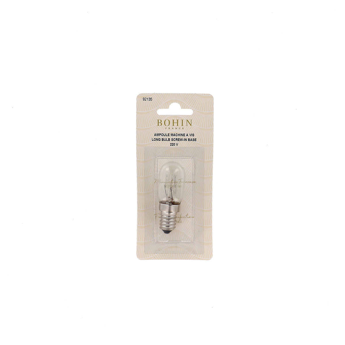 Ampoule à vis pour machine à coudre BOHIN 220V