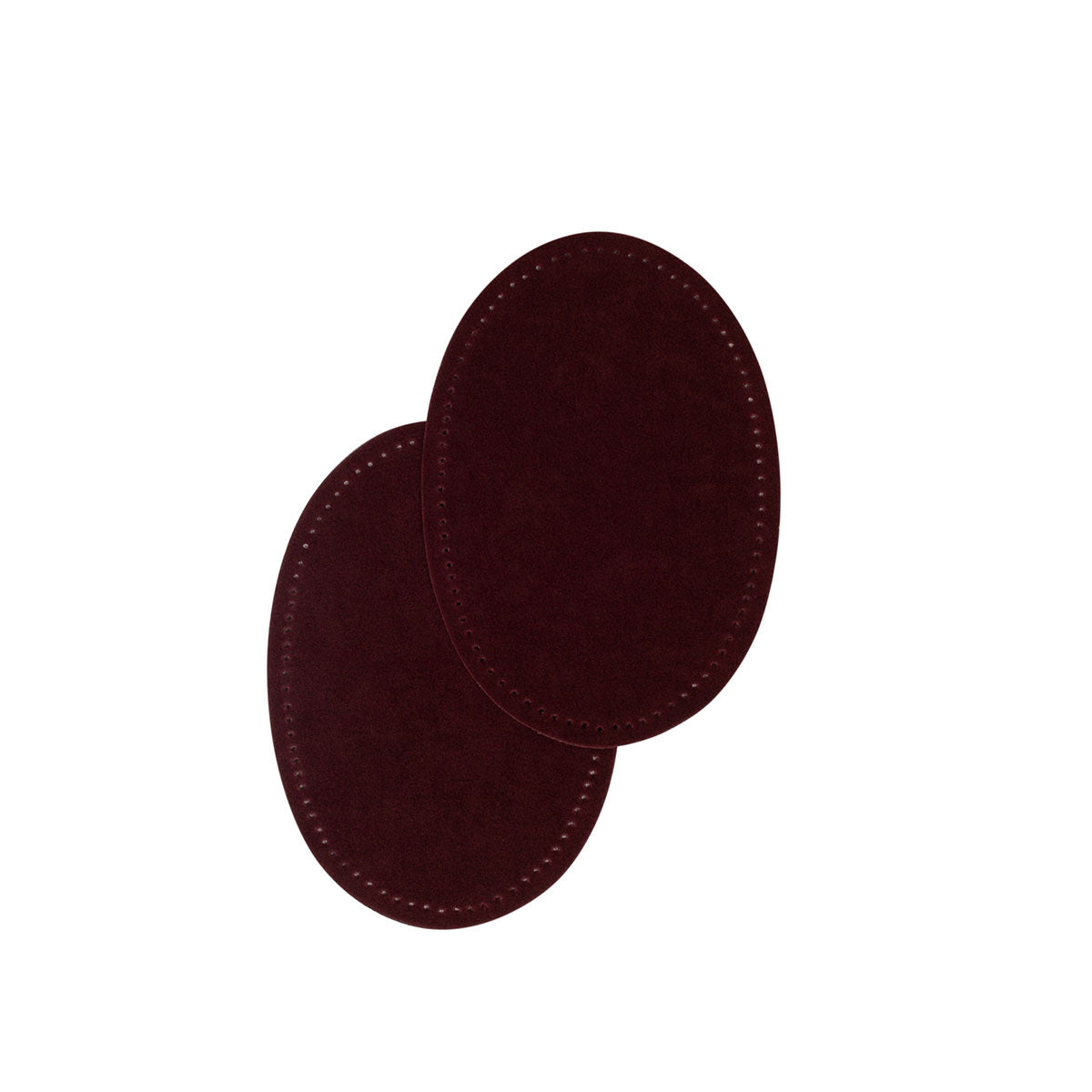 Renforts coudes et genoux imitation daim bordeaux à coudre BOHIN – 9,5 x 14 cm