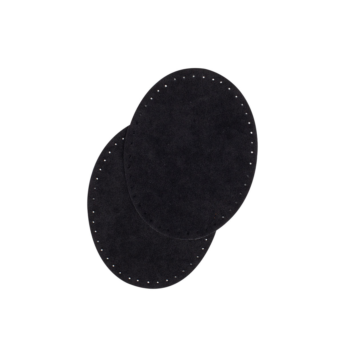 Coudières/Genouillères en suédine noire à coudre BOHIN – 8 x 10,5 cm