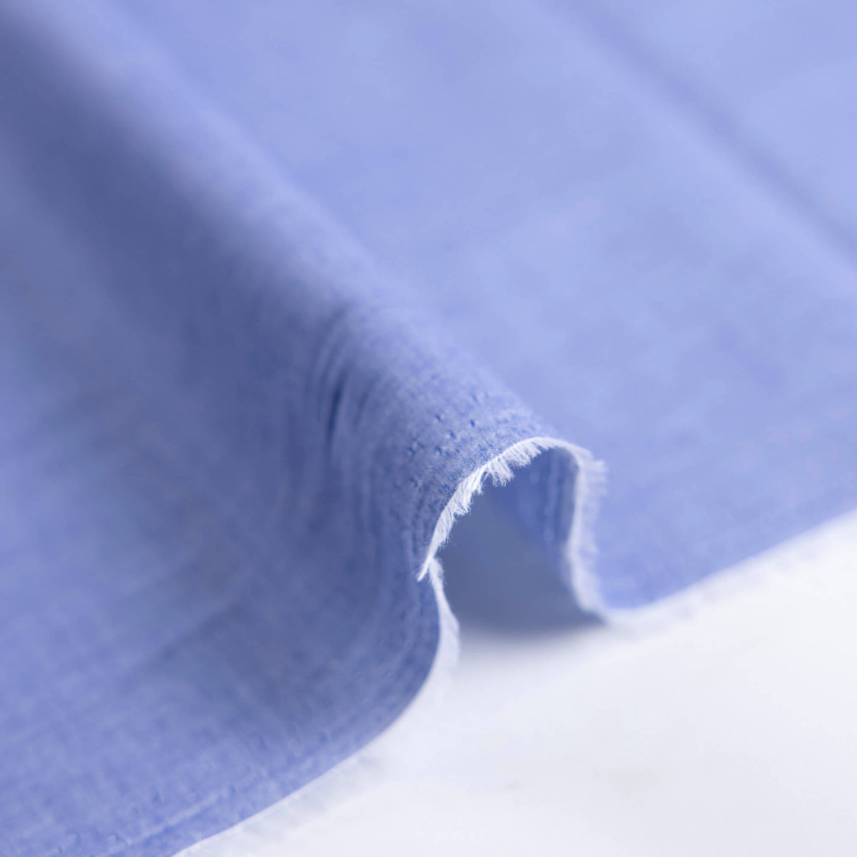 Voile 100% coton chambray – Bleu ciel