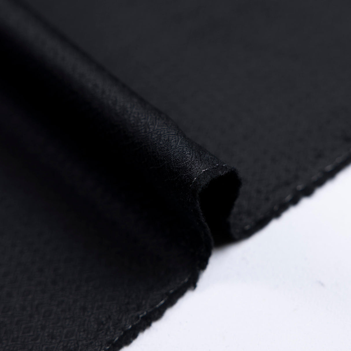Tissu tailleur jacquard 100% laine – Noir