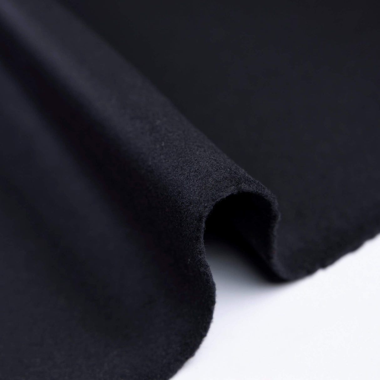 Drap de laine & cachemire double épaisseur – Noir
