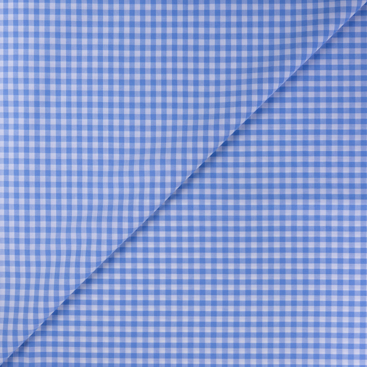 Popeline 100% coton – Vichy bleu (5mm)