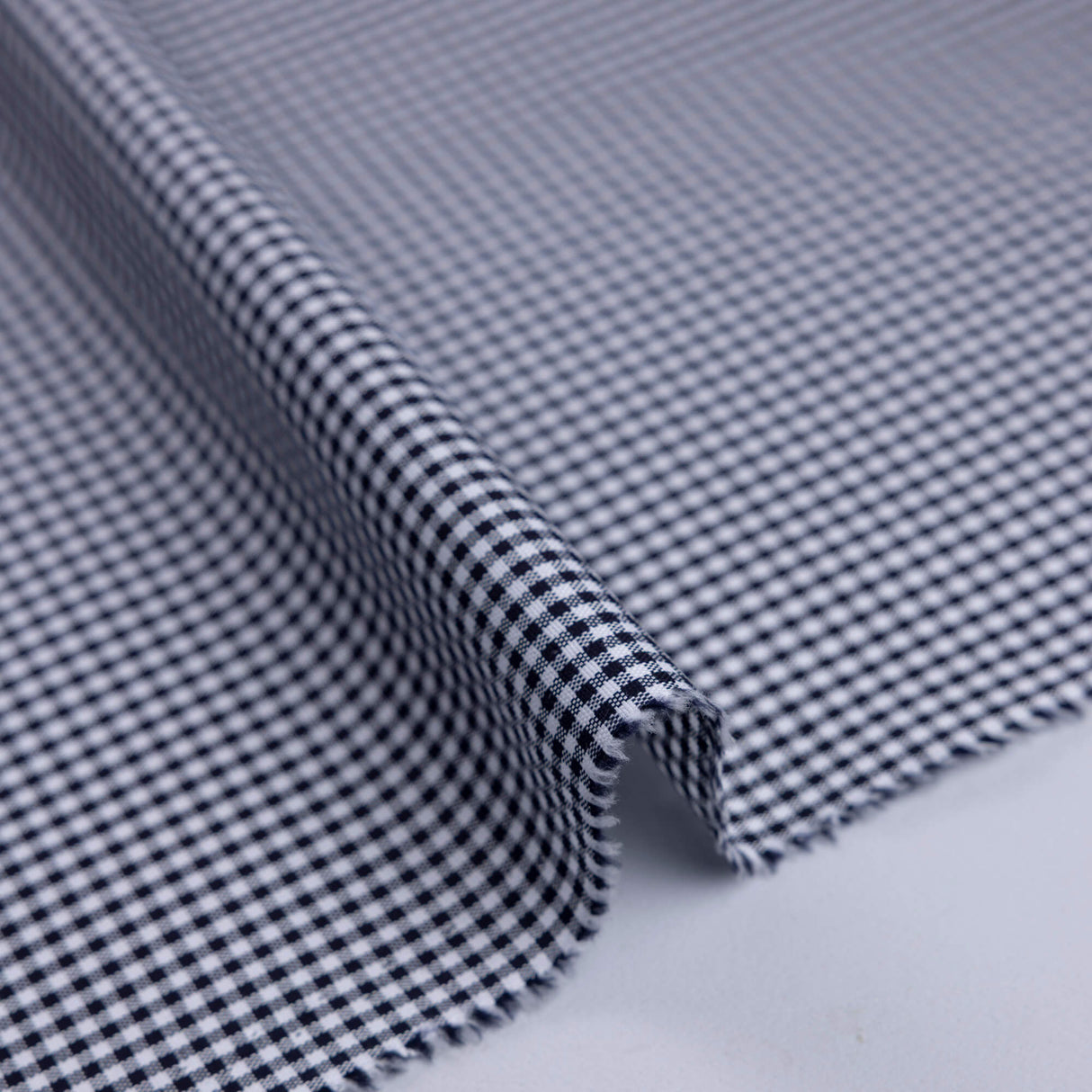 Oxford 100% coton - Vichy noir (2mm)