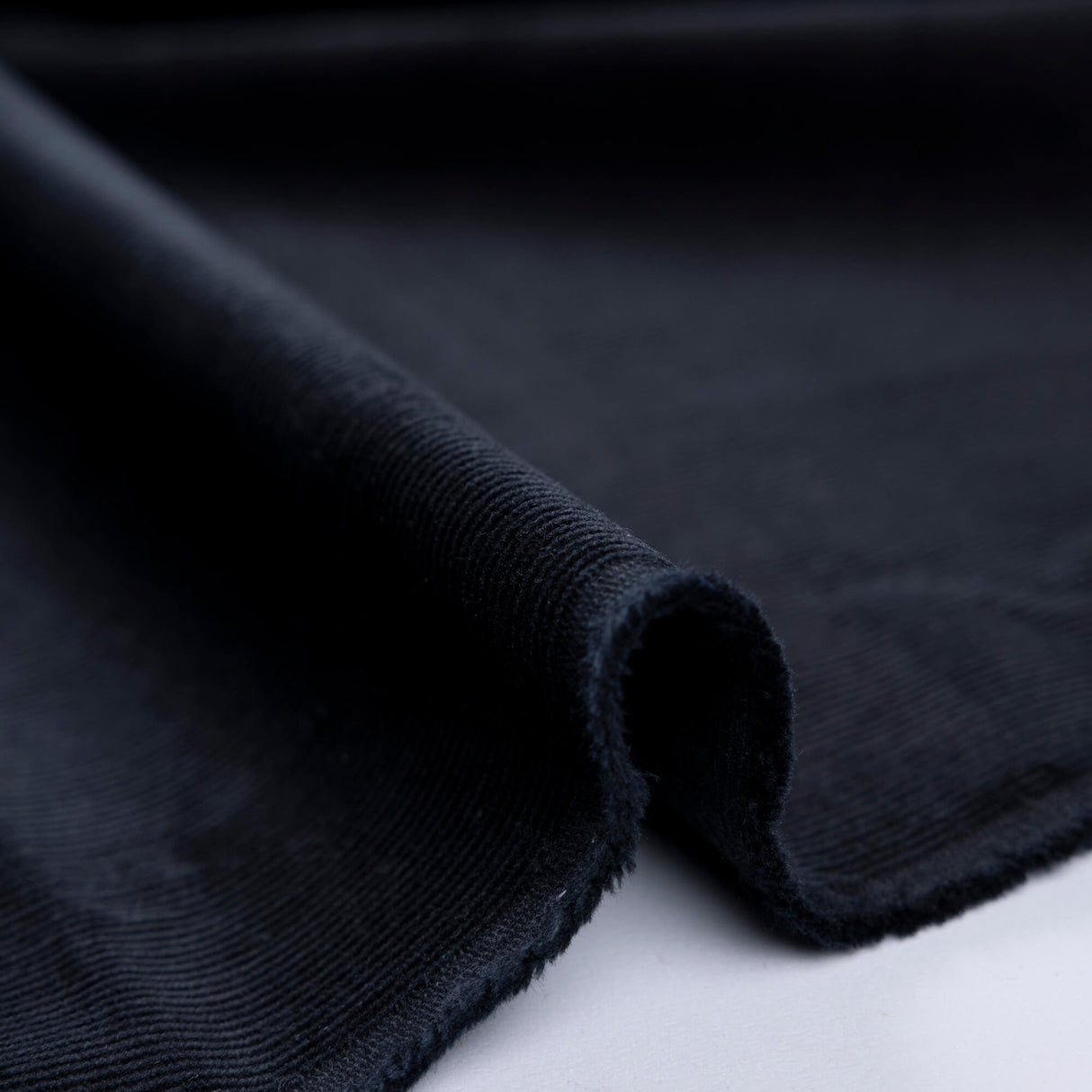 Velours milleraies 100% coton - Noir