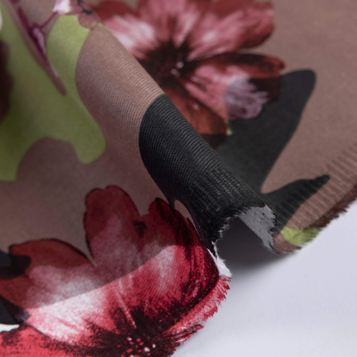 Gabardine coton & élasthanne - Fleurs camouflage