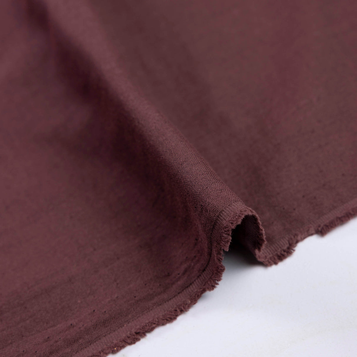 Double gaze 100% coton - Aubergine