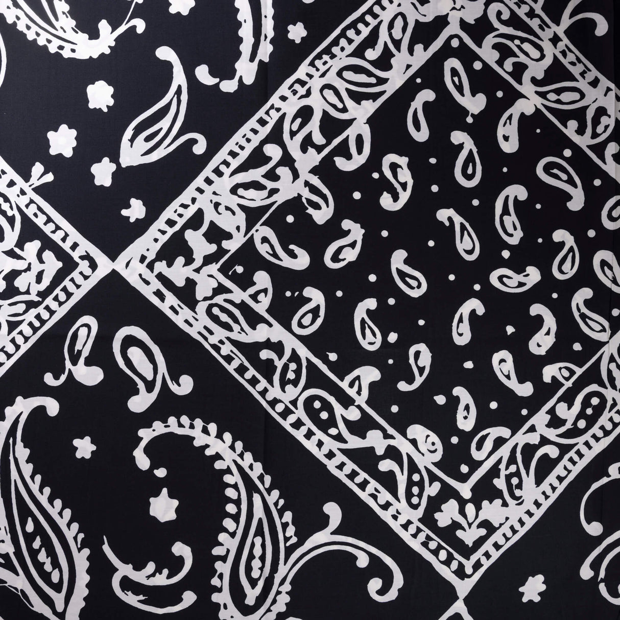 Percale 100% coton - Bandana noir