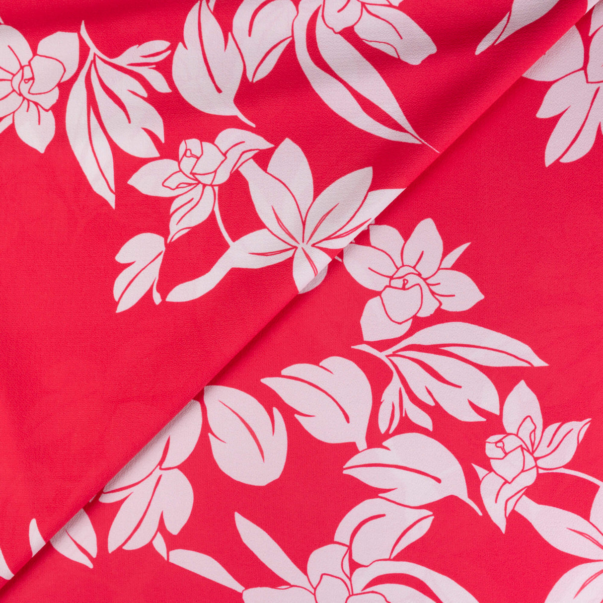 Crêpe - Floral corail