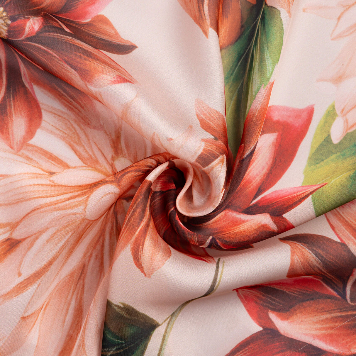 Satin léger – Fleurs d’automne