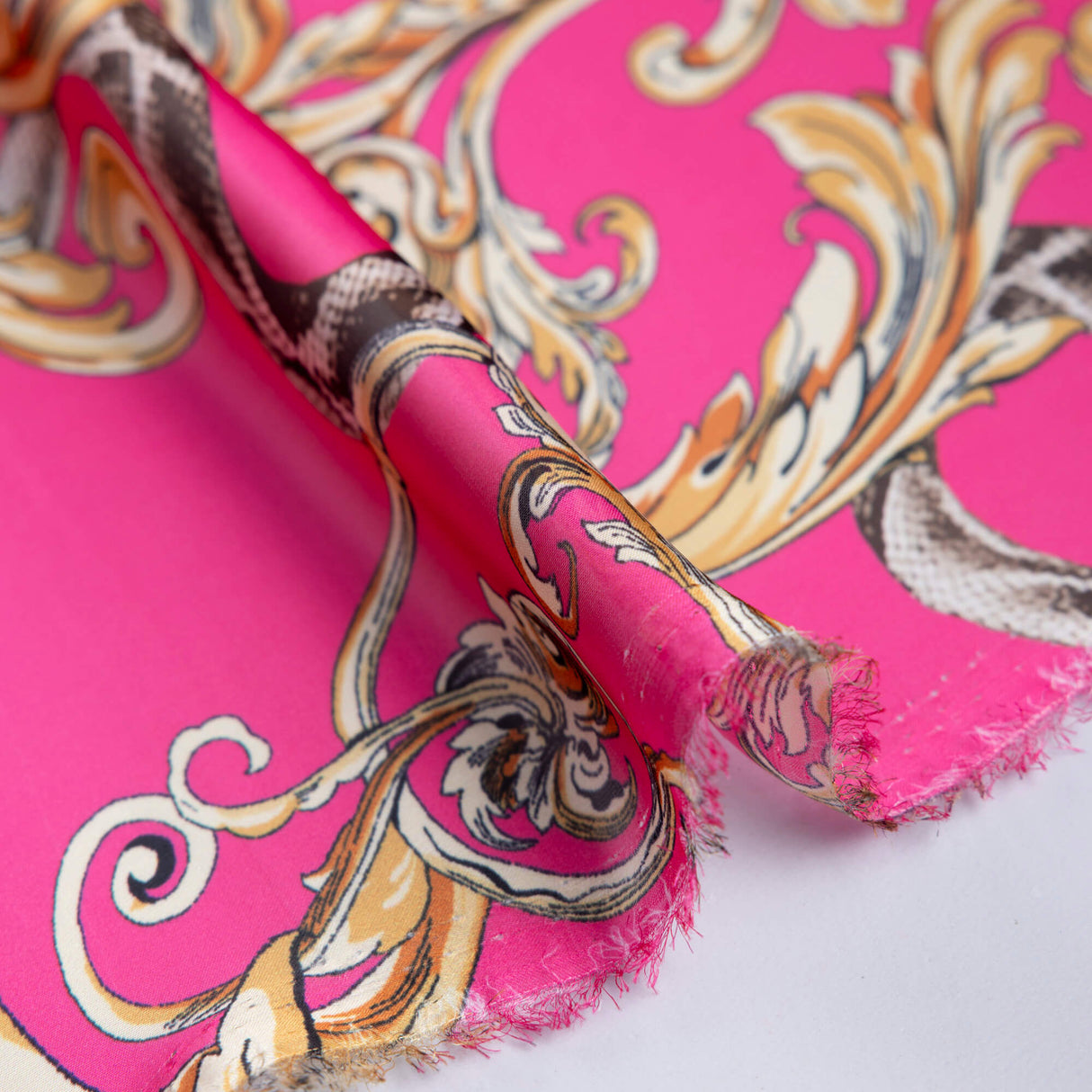 Satin léger – Arabesque fuchsia