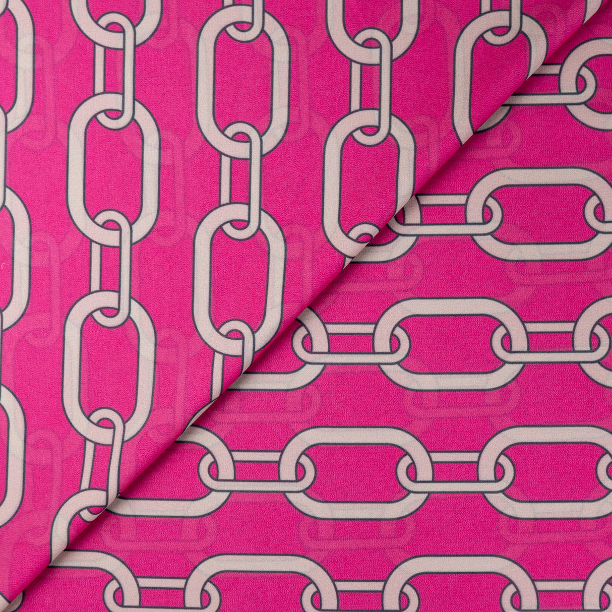 Georgette - Chaîne fuchsia