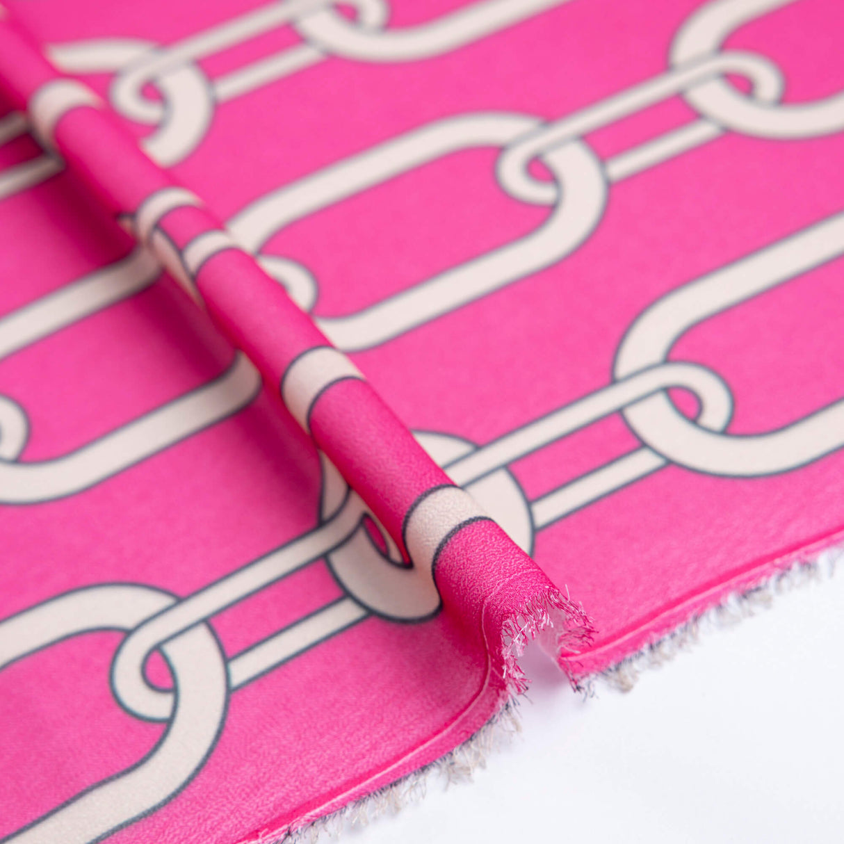 Georgette - Chaîne fuchsia