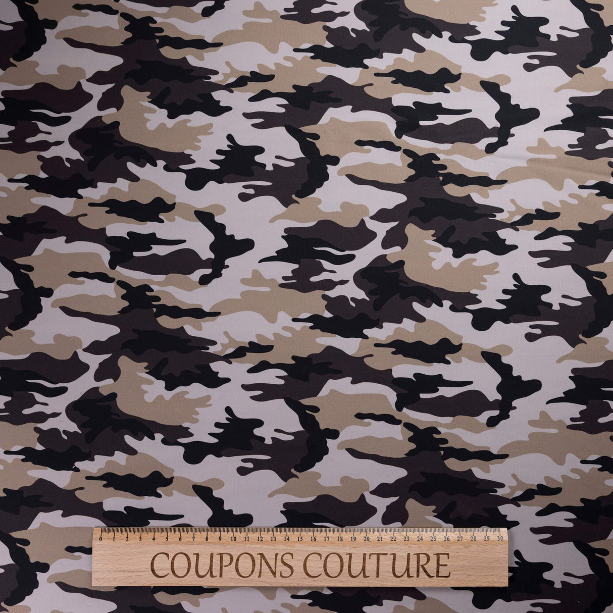Tissu jersey maillot de bain - Camouflage sable