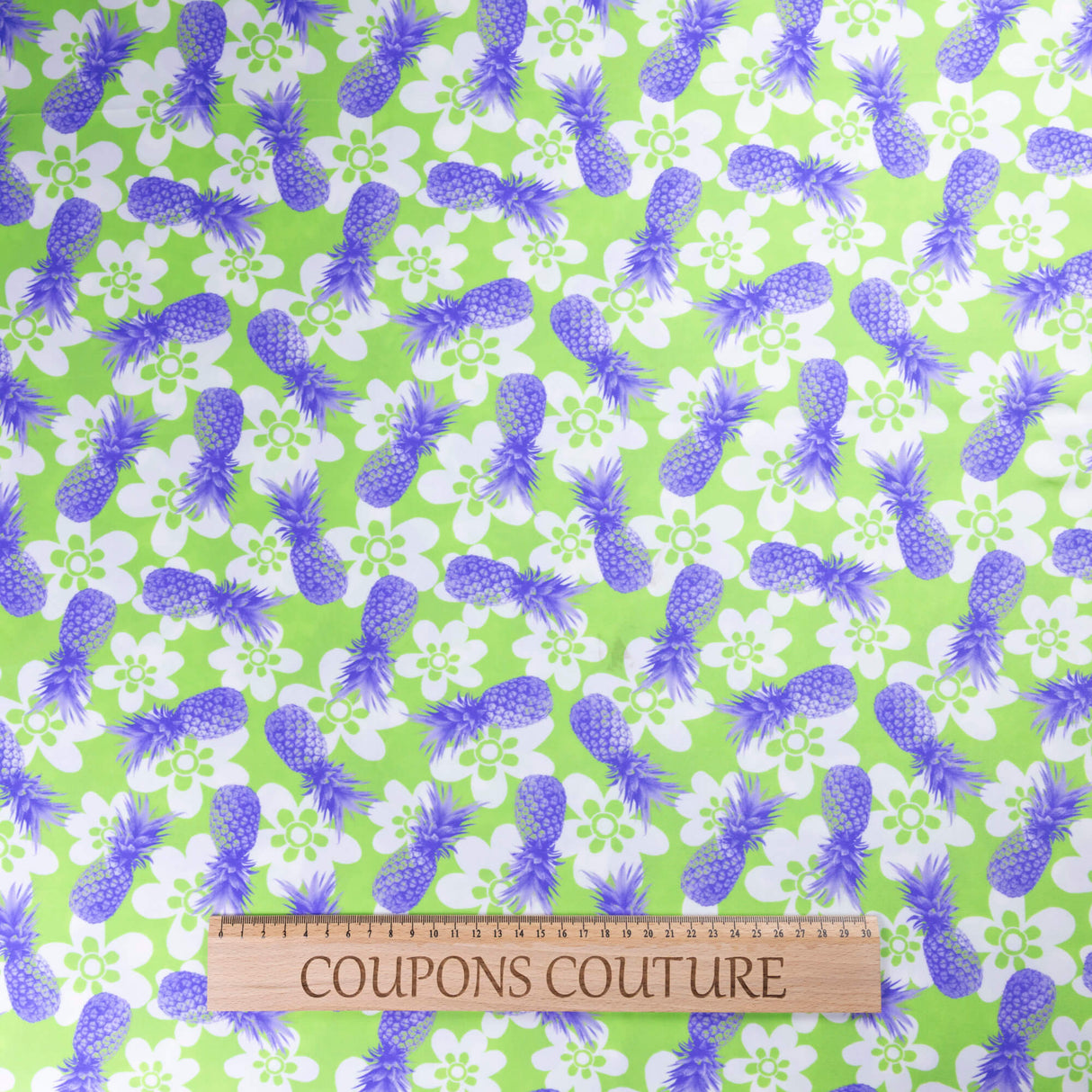 Tissu jersey maillot de bain - Ananas violets