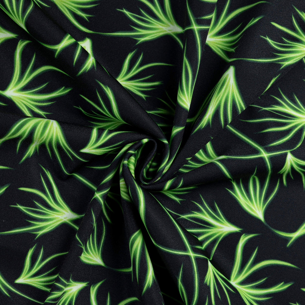 Tissu jersey maillot de bain - Feuillage vert