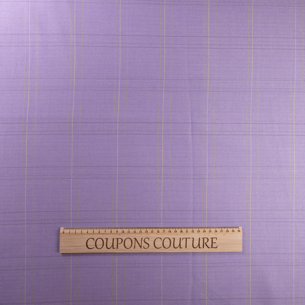 Tissu tailleur clan à chevron - Violet à carreaux ocre