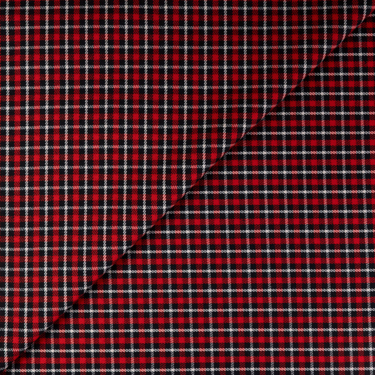 Tissu tailleur clan - Rouge et noir à carreaux