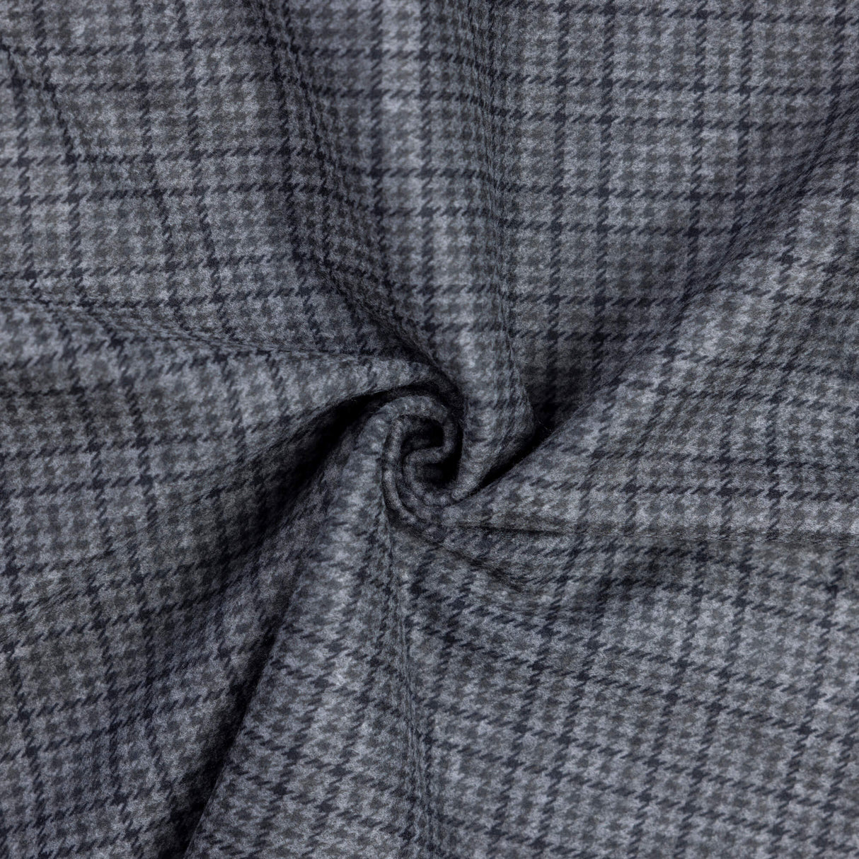 Maille Milano émerisée - Prince-de-Galles gris