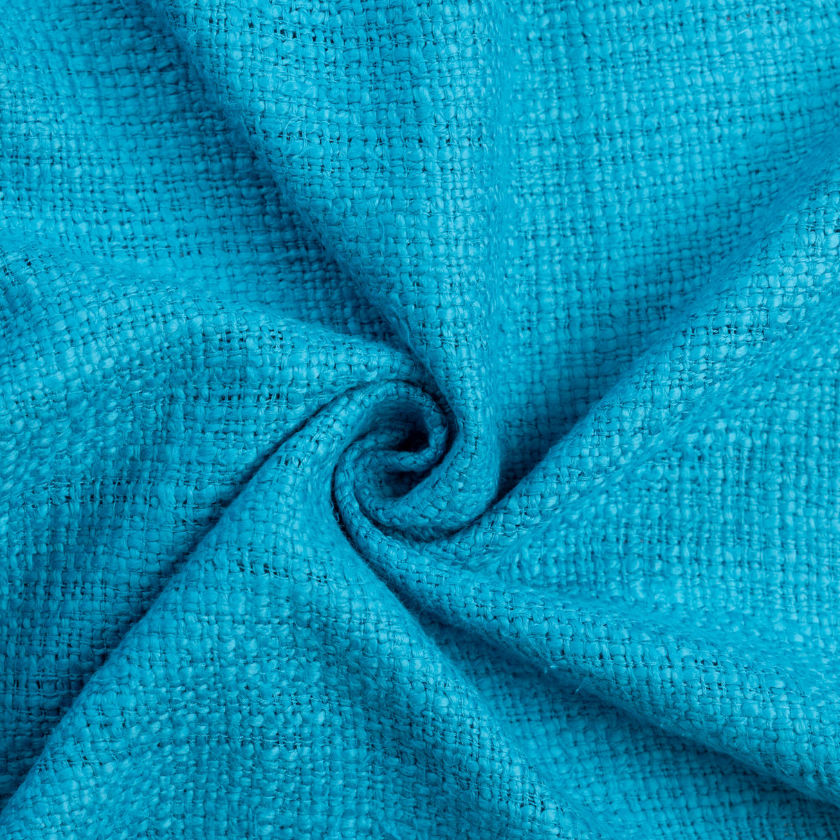 Tweed 100% viscose - Bleu turquoise