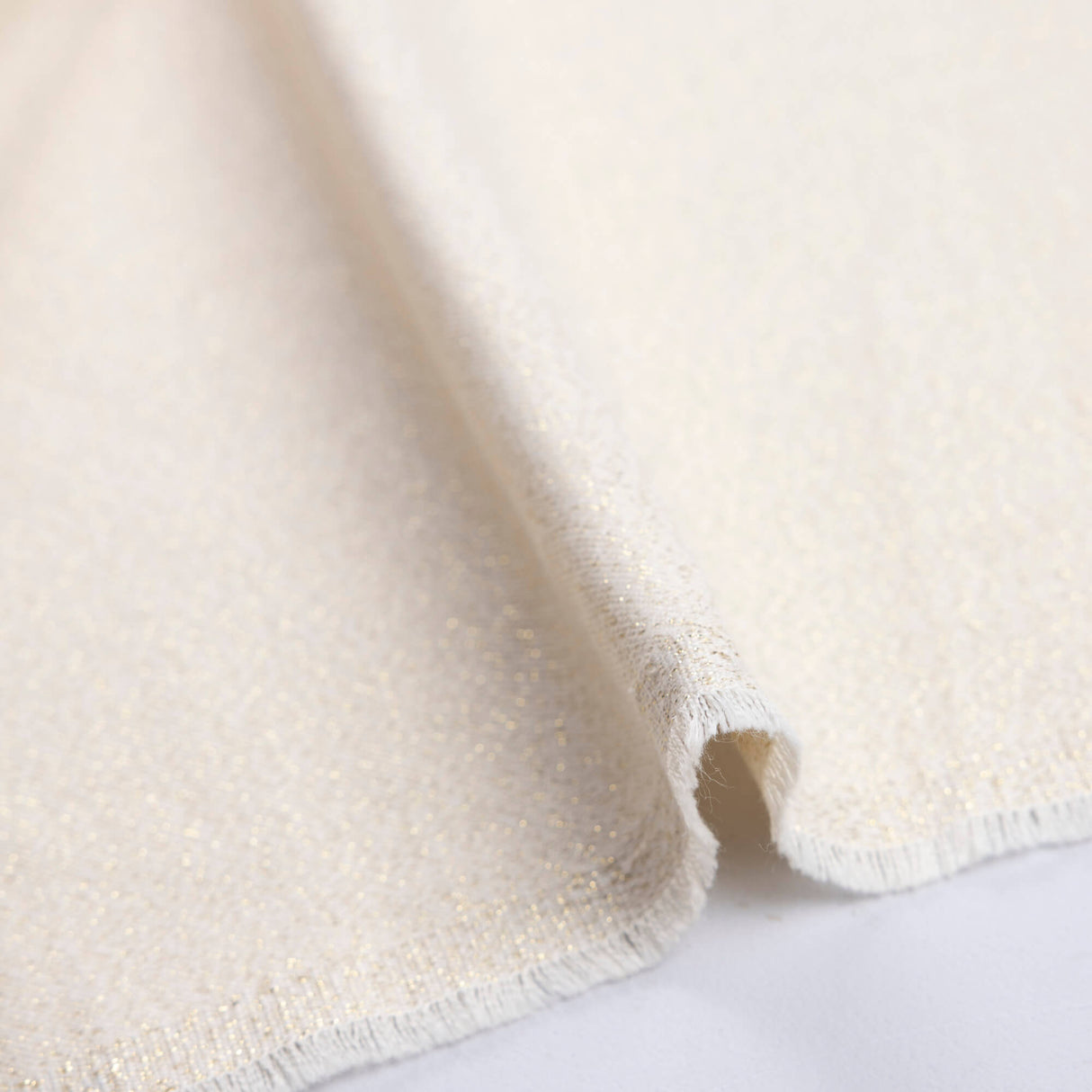 Tissu tailleur - Écru chiné irisé