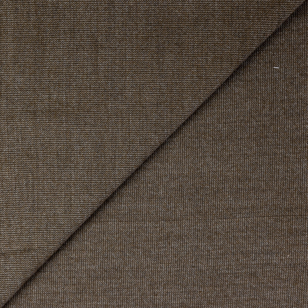 Tweed de laine - Brun chiné