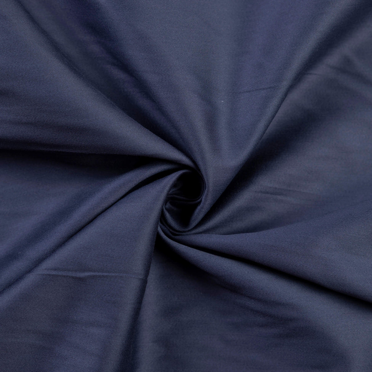 Satin coton & viscose - Bleu marine