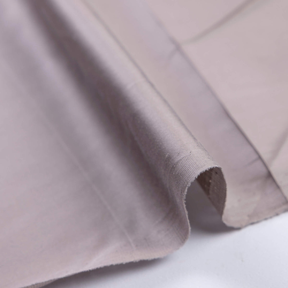 Satin coton & viscose - Taupe grisé