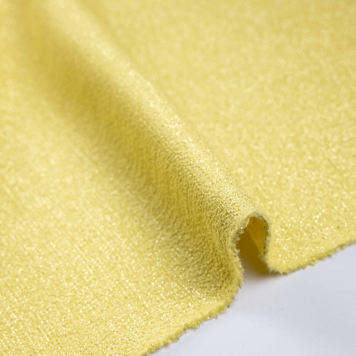 Crêpe de laine lamé - Jaune