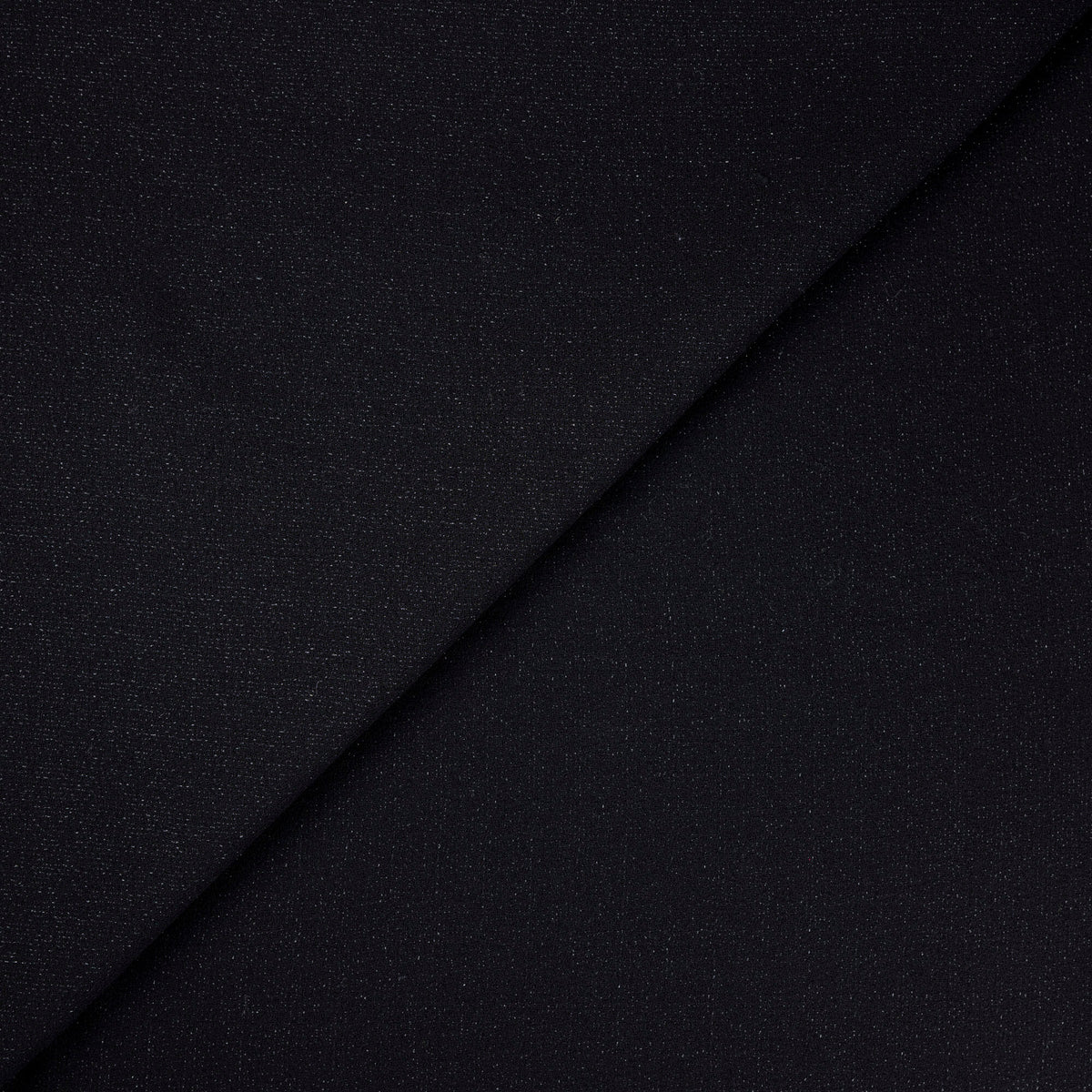 Crêpe de laine lamé - Noir
