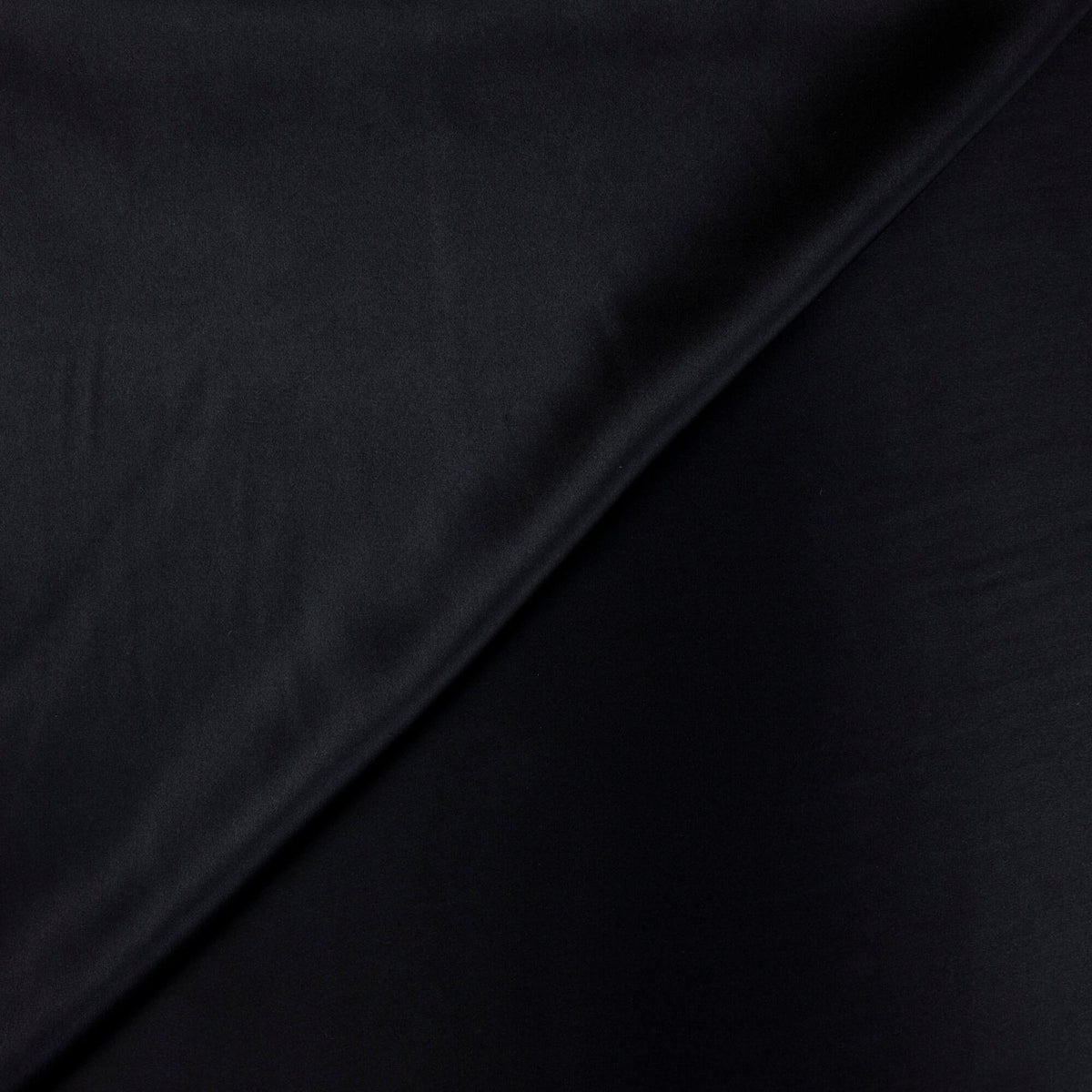 Satin double face 100% soie - Noir
