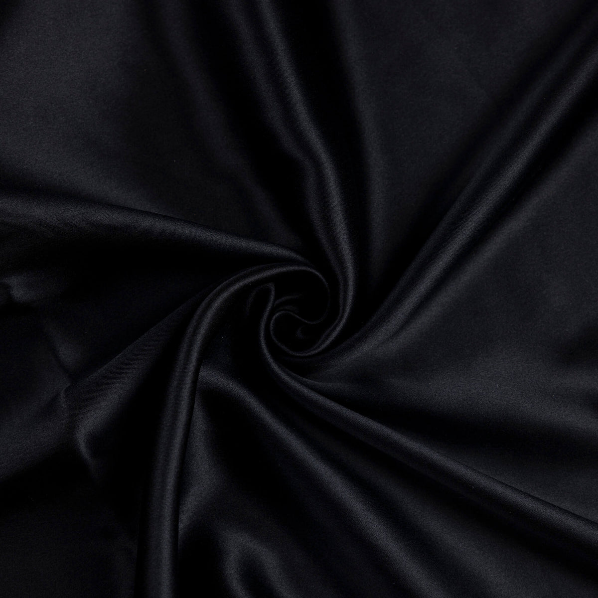Satin double face 100% soie - Noir