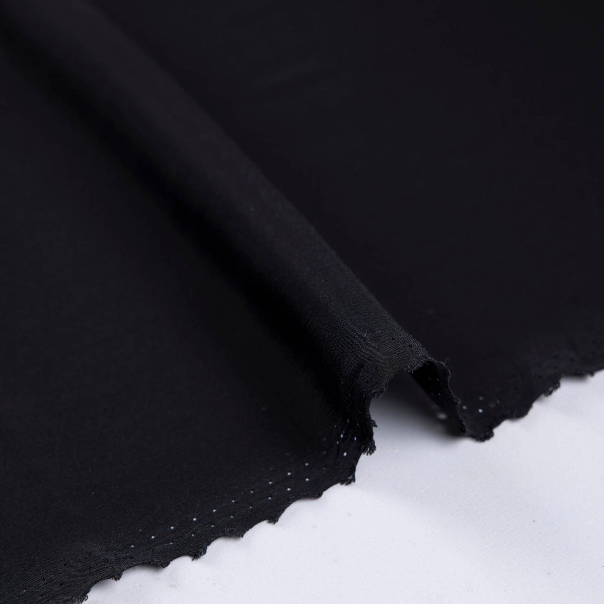 Crêpe de chine 100% soie - Noir