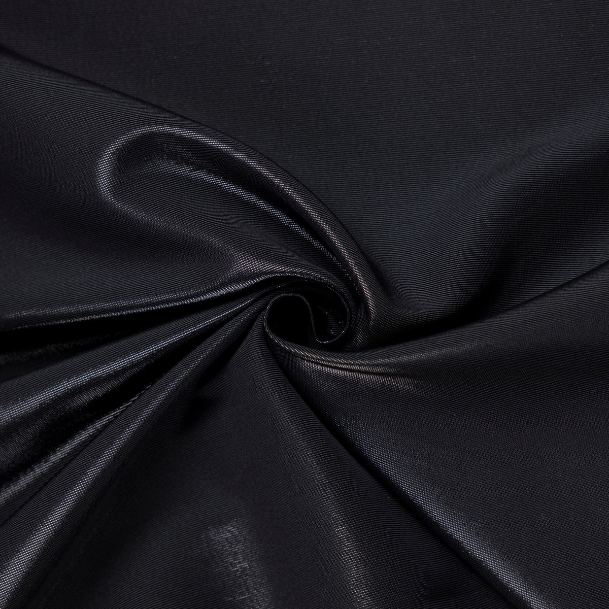 Mini ottoman lamé soie & coton - Noir
