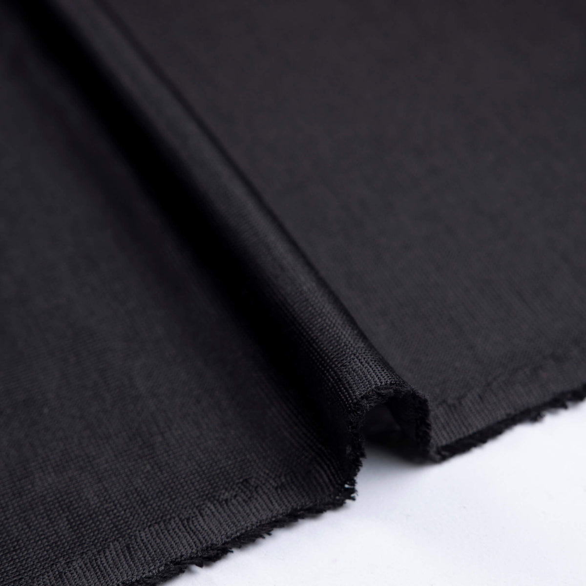 Jersey tricot 100% soie - Noir