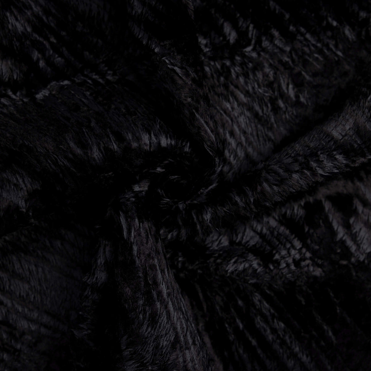 Fausse fourrure coton & viscose - Noir