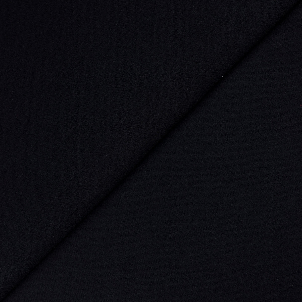 Tricotine de laine foulée - Noir