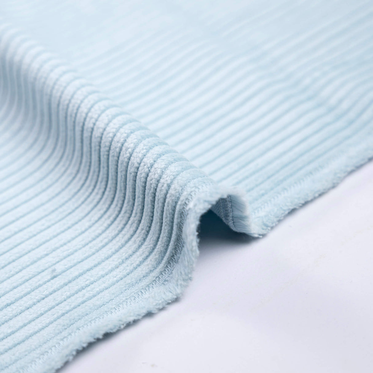 Velours cotele jumbo 100% coton - Vert d'eau