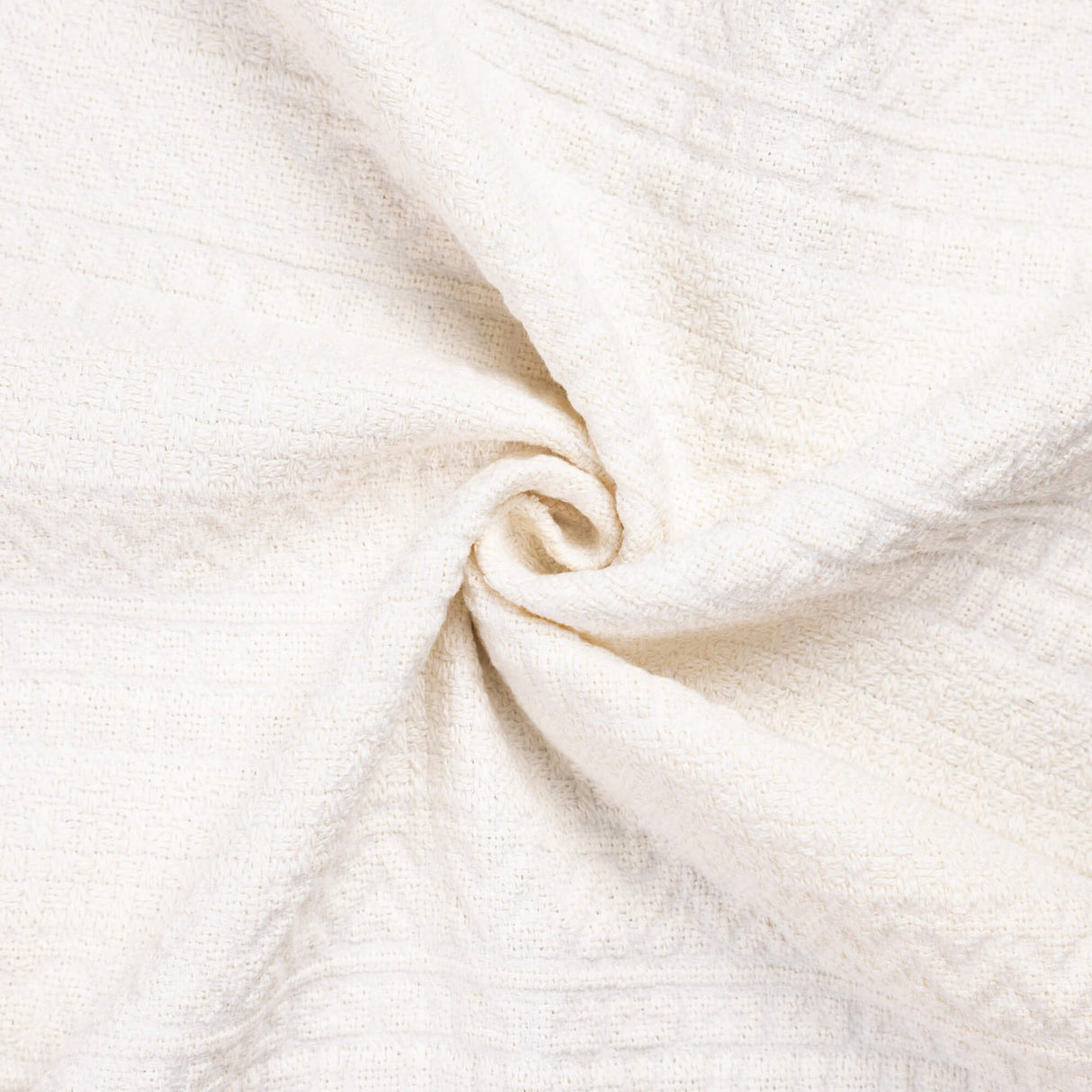 Tweed jacquard de coton – Écru