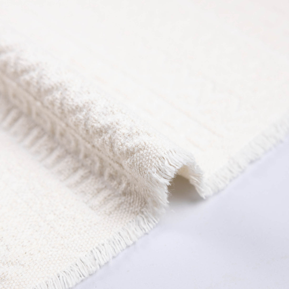 Tweed jacquard de coton – Écru